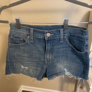 Levi's High Waisted Jean Shorts Size 26